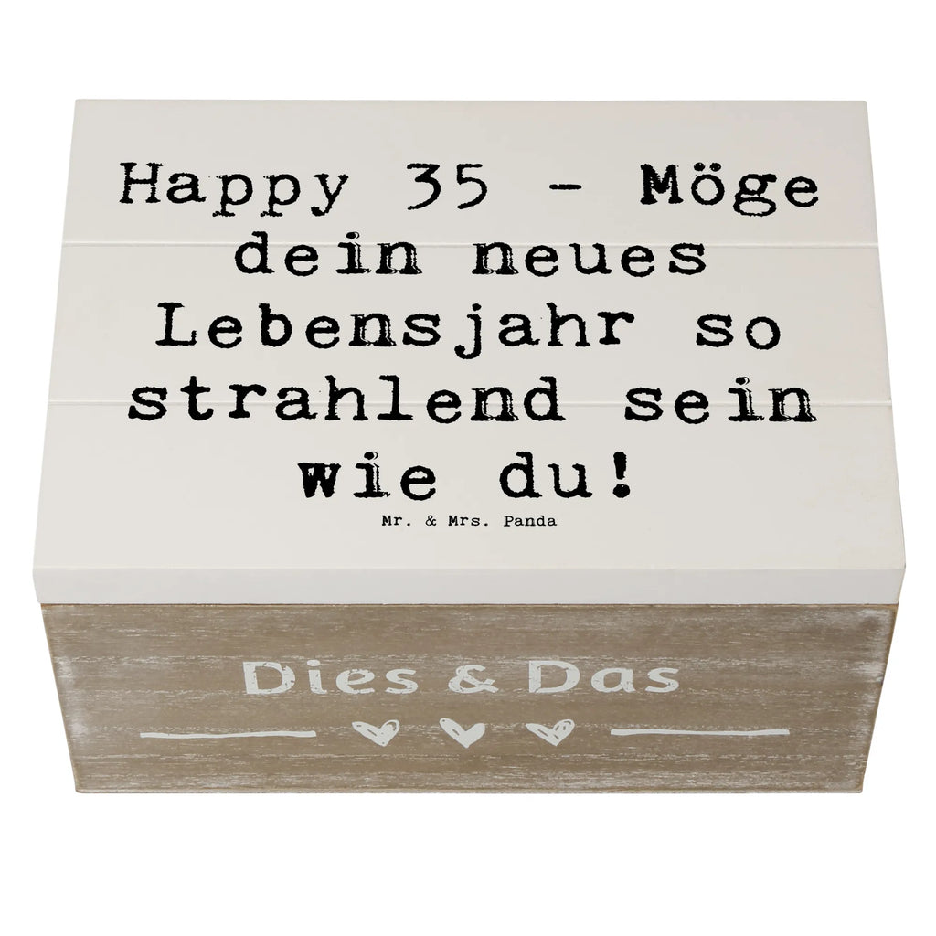 Holzkiste Spruch 35. Geburtstag Glückwünsche Schatulle, Geschenkbox, Schatzkiste, Aufbewahrungsbox, Erinnerungskiste, Dekokiste, Truhe, Kiste, Holzkiste, Geschenkdose, Erinnerungsbox, XXL, Geburtstag, Geburtstagsgeschenk, Geschenk