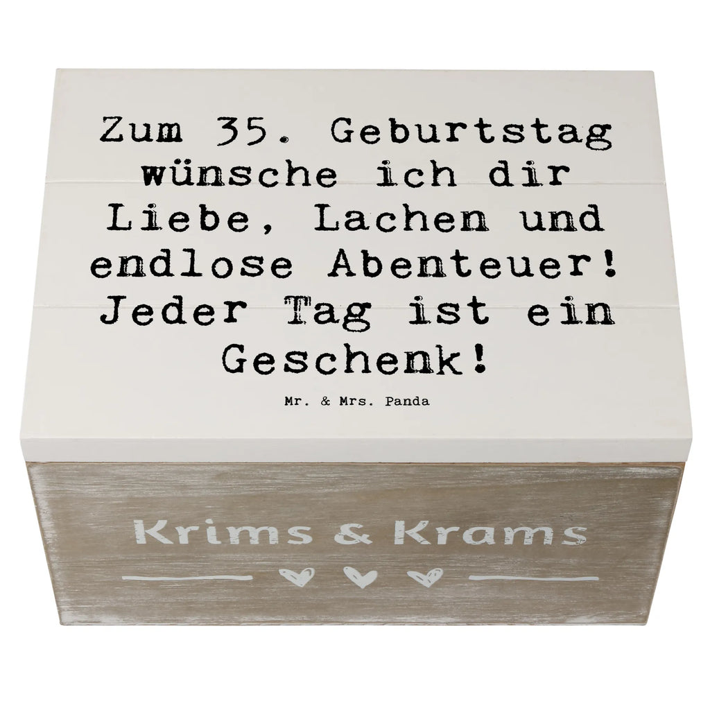 Holzkiste Spruch 35. Geburtstag Truhe, Holzkiste, Geschenkbox, Dekokiste, Geschenkdose, XXL, Erinnerungskiste, Kiste, Schatulle, Aufbewahrungsbox, Schatzkiste, Erinnerungsbox, Geburtstag, Geburtstagsgeschenk, Geschenk