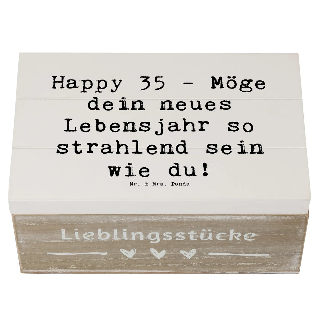 Holzkiste Spruch 35. Geburtstag Glückwünsche Schatulle, Geschenkbox, Schatzkiste, Aufbewahrungsbox, Erinnerungskiste, Dekokiste, Truhe, Kiste, Holzkiste, Geschenkdose, Erinnerungsbox, XXL, Geburtstag, Geburtstagsgeschenk, Geschenk