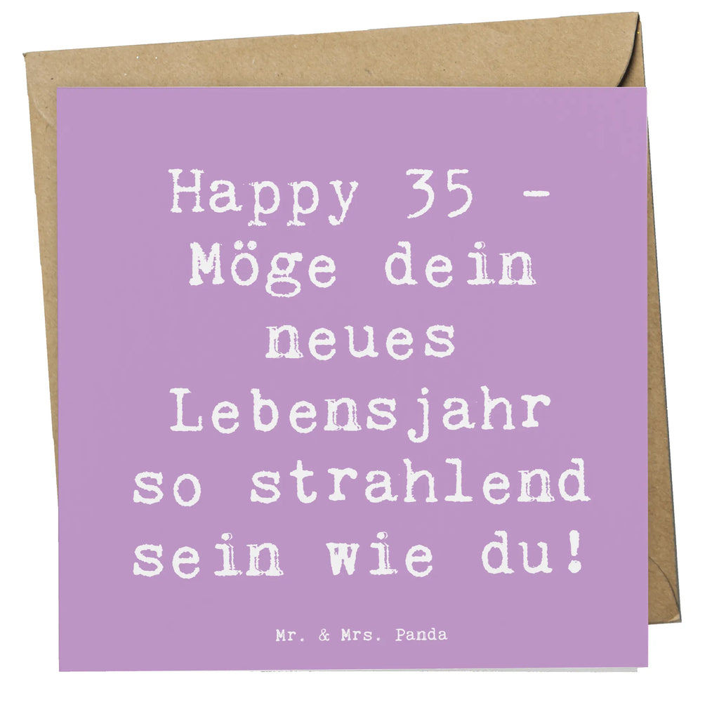 Deluxe Karte Spruch 35. Geburtstag Glückwünsche Glückwunschkarte, Grußkarte, Geburtstagskarte, Klappkarte, Hochzeitskarte, Karte, Einladungskarte, Hochwertige Grußkarte, Hochwertige Klappkarte, Geburtstag, Geburtstagsgeschenk, Geschenk
