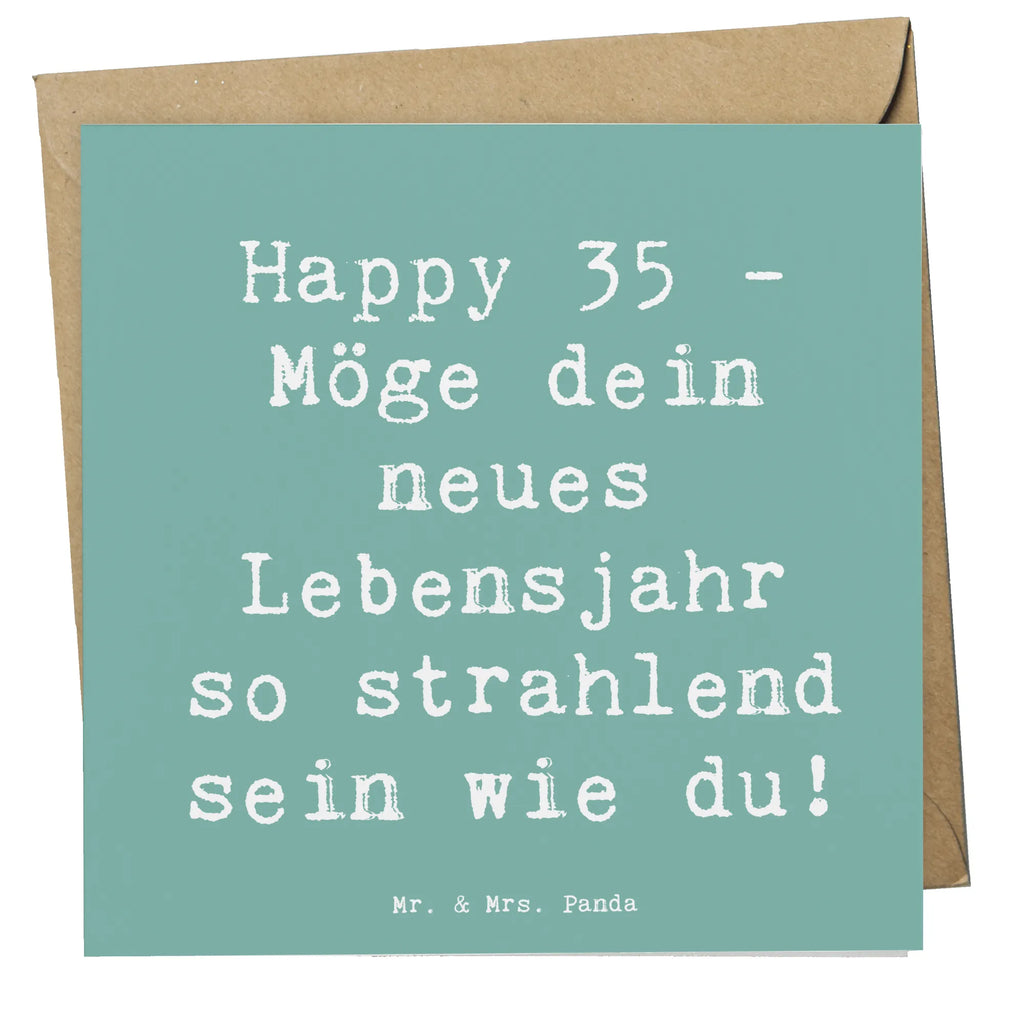 Deluxe Karte Spruch 35. Geburtstag Glückwünsche Glückwunschkarte, Grußkarte, Geburtstagskarte, Klappkarte, Hochzeitskarte, Karte, Einladungskarte, Hochwertige Grußkarte, Hochwertige Klappkarte, Geburtstag, Geburtstagsgeschenk, Geschenk