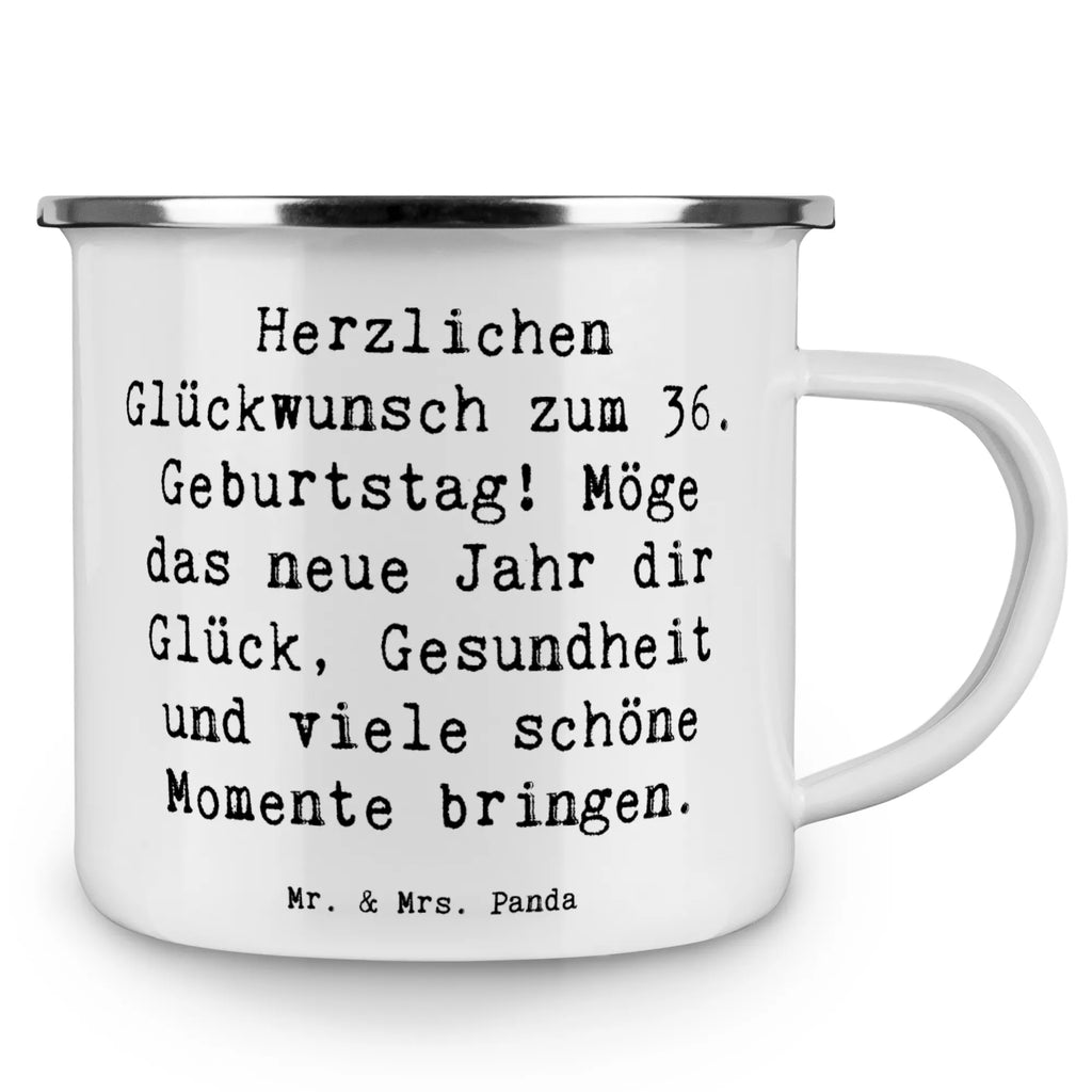 Enamel camping mug Saying Herzlichen Glückwunsch zum 36. Geburtstag! Möge das neue Jahr dir Glück, Gesundheit und viele schöne Momente bringen. Teetasse, Tasse, becher emaille, metallbecher, wanderbecher, Trinkbecher, Campingtasse, Campingbecher, Kaffeetasse, Reisebecher, reisetasse, Pott, Emaille Becher, Becher, Kaffeebecher, blechbecher, Teebecher, Emaille Tasse, Tasse Emaille, wandertasse, Blechtasse, emaillebecher, Metalltasse, Emailletasse, Geschenk, Geburtstag, Geburtstagsgeschenk