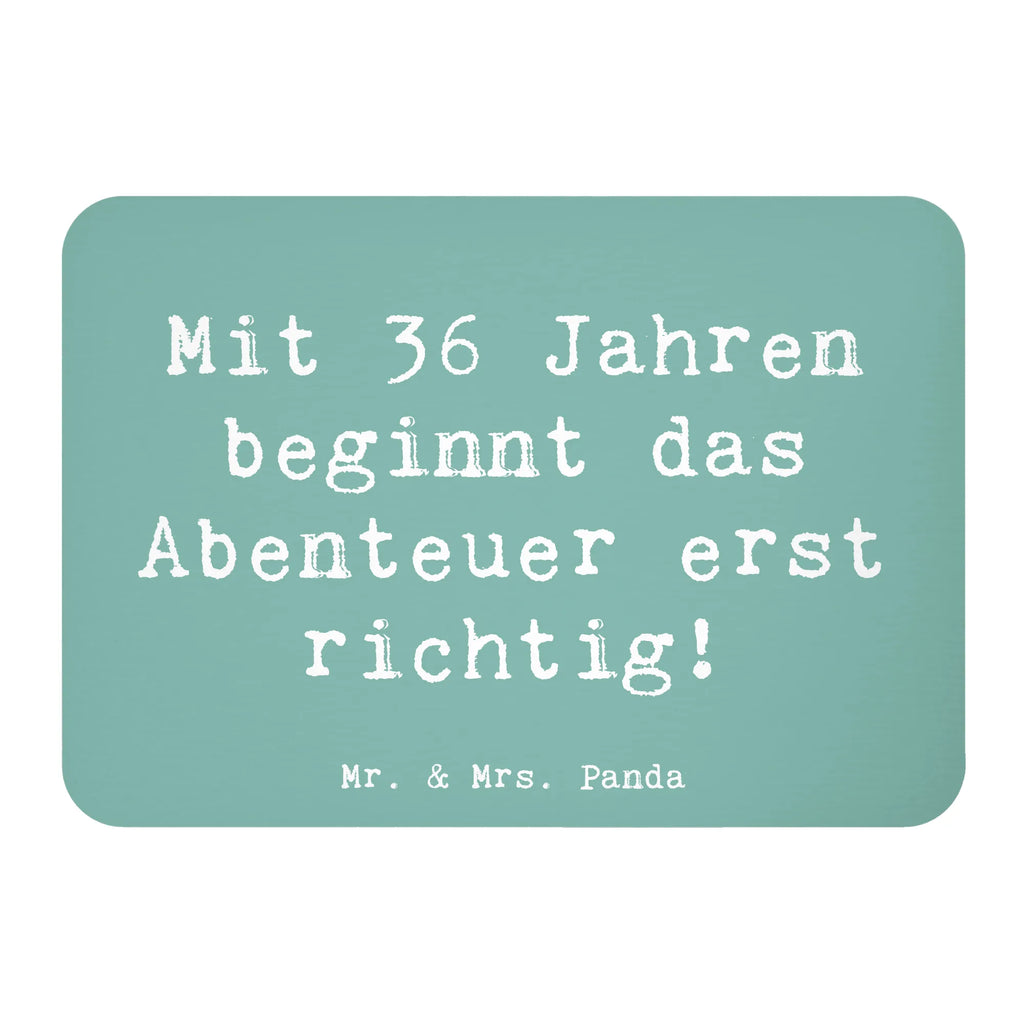 Magnet Saying Mit 36 Jahren beginnt das Abenteuer erst richtig! Souvenir Magnet, Pinnwandmagnet, Kühlschrank Dekoration, Kühlschrankmagnet, Whiteboard Magnet, Motivmagnete, Dekomagnet, Notiz Magnet, Geburtstag, Geburtstagsgeschenk, Geschenk