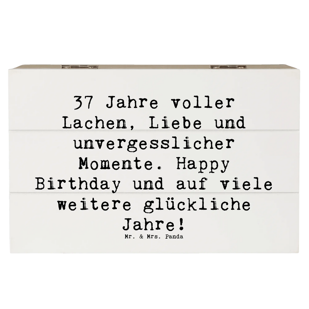 Wooden chest Saying 37 Jahre voller Lachen, Liebe und unvergesslicher Momente. Happy Birthday und auf viele weitere glückliche Jahre! Schatzkiste, Truhe, Erinnerungskiste, Holzkiste, Dekokiste, XXL, Erinnerungsbox, Aufbewahrungsbox, Geschenkdose, Kiste, Schatulle, Geschenkbox, Geburtstag, Geburtstagsgeschenk, Geschenk