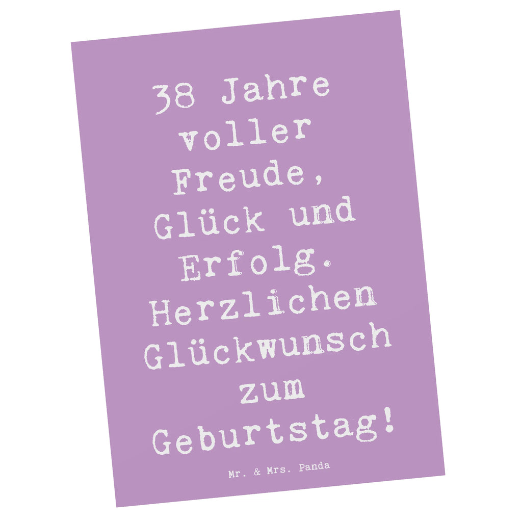 Postkarte Spruch 38. Geburtstag Freude Geburtstagskarte, Dankeskarte, Einladung, Einladungskarte, Einladungskarten Geburtstag, Ansichtskarten, Grußkarte, Karte, Ansichtskarte, Geschenkkarte, Einladung Geburtstag, Postkarte, Geburtstag, Geburtstagsgeschenk, Geschenk