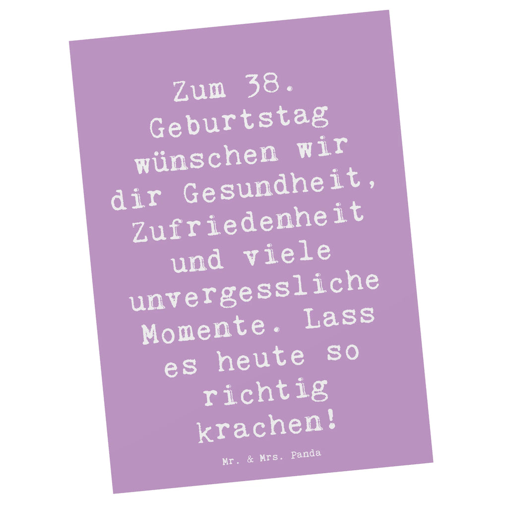 Postkarte Spruch 38. Geburtstag Feiern Geschenkkarte, Karte, Einladungskarte, Einladung, Einladungskarten Geburtstag, Ansichtskarte, Geburtstagskarte, Grußkarte, Ansichtskarten, Dankeskarte, Einladung Geburtstag, Postkarte, Geburtstag, Geburtstagsgeschenk, Geschenk