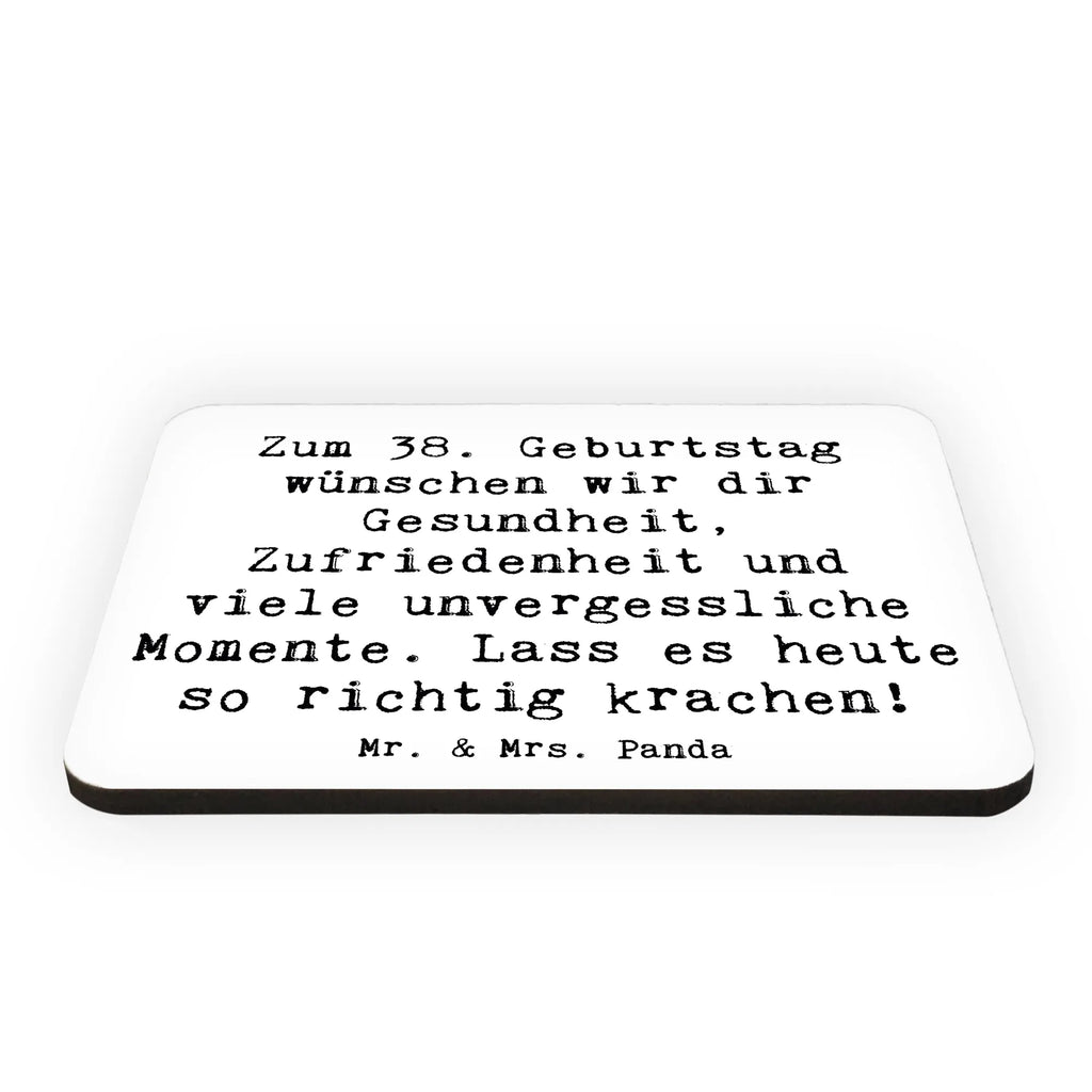 Magnet Spruch 38. Geburtstag Feiern Kühlschrankmagnet, Motivmagnete, Dekomagnet, Souvenir Magnet, Pinnwandmagnet, Kühlschrank Dekoration, Whiteboard Magnet, Notiz Magnet, Geburtstag, Geburtstagsgeschenk, Geschenk