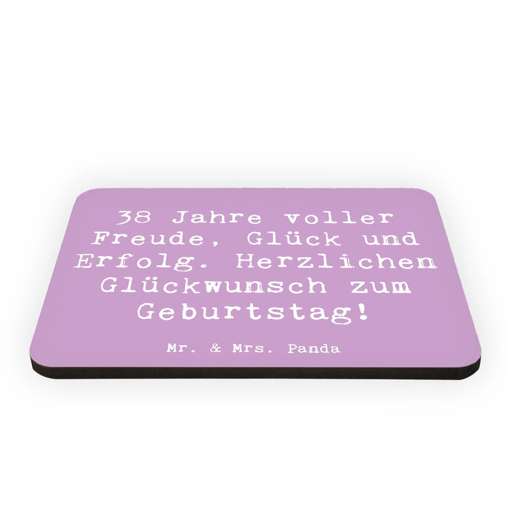 Magnet Spruch 38. Geburtstag Freude Pinnwandmagnet, Kühlschrank Dekoration, Motivmagnete, Notiz Magnet, Souvenir Magnet, Kühlschrankmagnet, Dekomagnet, Whiteboard Magnet, Geburtstag, Geburtstagsgeschenk, Geschenk