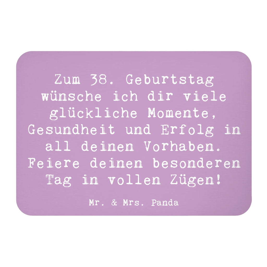Magnet Spruch 38. Geburtstag Glück Kühlschrank Dekoration, Notiz Magnet, Whiteboard Magnet, Dekomagnet, Kühlschrankmagnet, Pinnwandmagnet, Motivmagnete, Souvenir Magnet, Geburtstag, Geburtstagsgeschenk, Geschenk
