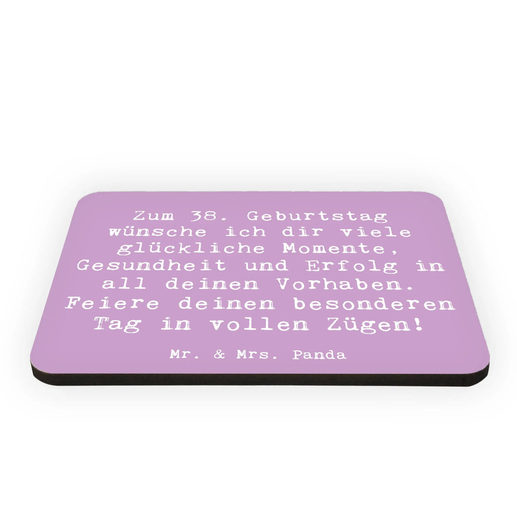 Magnet Spruch 38. Geburtstag Glück Kühlschrank Dekoration, Notiz Magnet, Whiteboard Magnet, Dekomagnet, Kühlschrankmagnet, Pinnwandmagnet, Motivmagnete, Souvenir Magnet, Geburtstag, Geburtstagsgeschenk, Geschenk