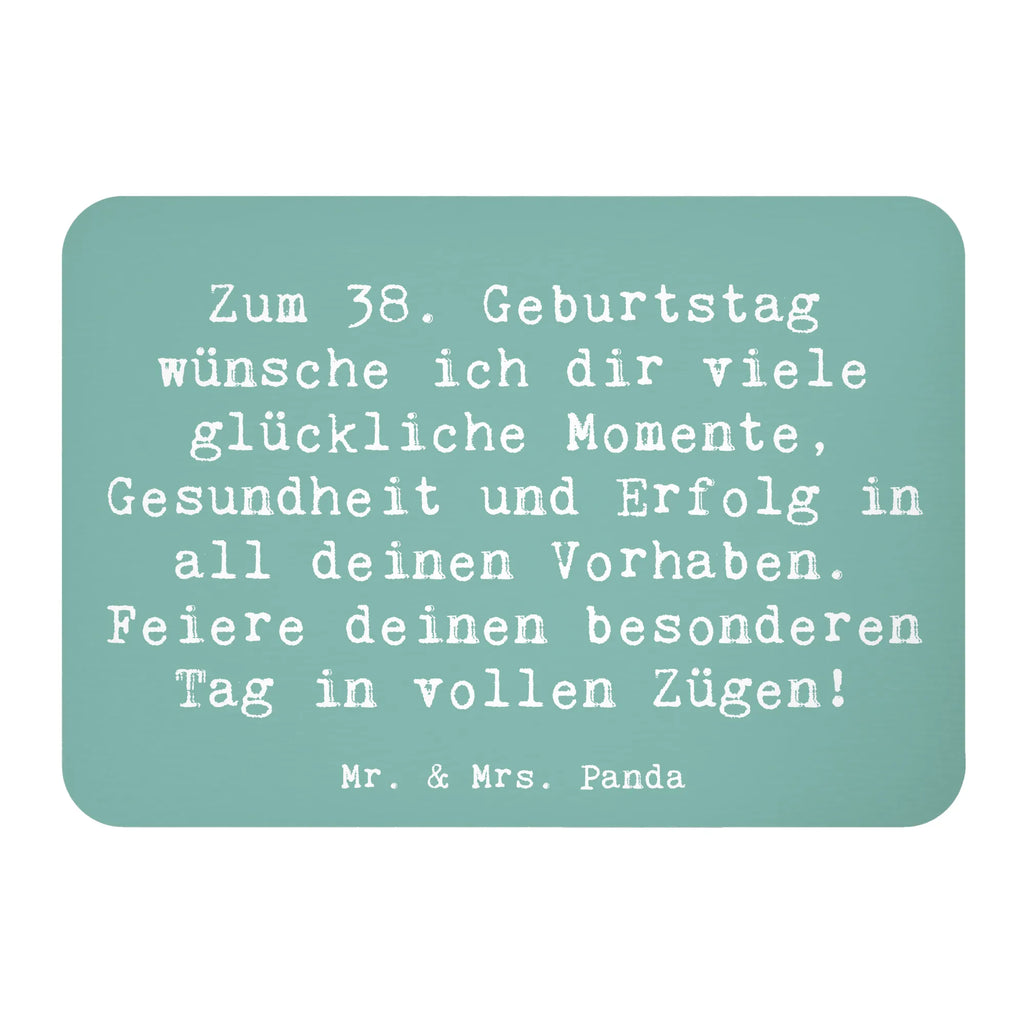 Magnet Spruch 38. Geburtstag Glück Kühlschrank Dekoration, Notiz Magnet, Whiteboard Magnet, Dekomagnet, Kühlschrankmagnet, Pinnwandmagnet, Motivmagnete, Souvenir Magnet, Geburtstag, Geburtstagsgeschenk, Geschenk