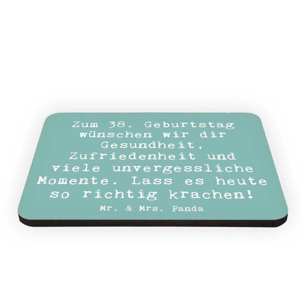 Magnet Spruch 38. Geburtstag Feiern Kühlschrankmagnet, Motivmagnete, Dekomagnet, Souvenir Magnet, Pinnwandmagnet, Kühlschrank Dekoration, Whiteboard Magnet, Notiz Magnet, Geburtstag, Geburtstagsgeschenk, Geschenk