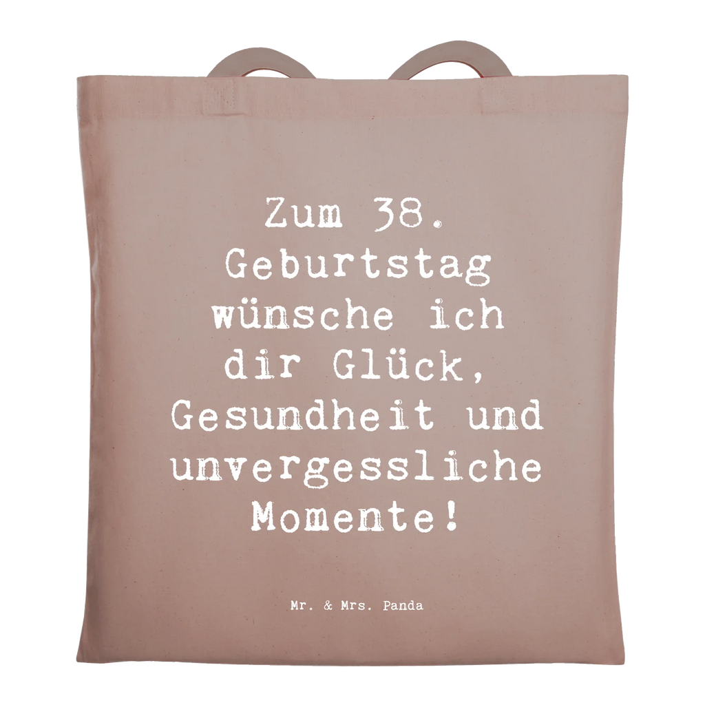 Tragetasche Spruch 38. Geburtstag Beuteltasche, Beutel, Einkaufstasche, Jutebeutel, Stoffbeutel, Tasche, Shopper, Umhängetasche, Strandtasche, Schultertasche, Stofftasche, Tragetasche, Badetasche, Jutetasche, Einkaufstüte, Laptoptasche, Geburtstag, Geburtstagsgeschenk, Geschenk