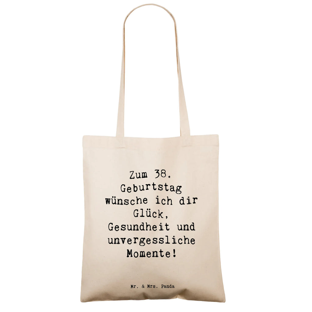 Tragetasche Spruch 38. Geburtstag Beuteltasche, Beutel, Einkaufstasche, Jutebeutel, Stoffbeutel, Tasche, Shopper, Umhängetasche, Strandtasche, Schultertasche, Stofftasche, Tragetasche, Badetasche, Jutetasche, Einkaufstüte, Laptoptasche, Geburtstag, Geburtstagsgeschenk, Geschenk