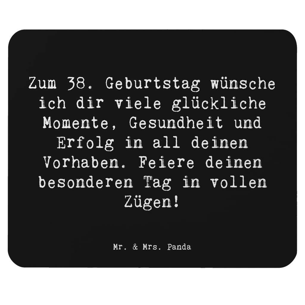 Mauspad Spruch 38. Geburtstag Glück Arbeitszimmer, Büroausstattung, Computer zubehör, Mousepad, PC Zubehör, Designer Mauspad, Mausunterlage, Mauspad, Einzigartiges Mauspad, Mauspad Büro, Geburtstag, Geburtstagsgeschenk, Geschenk
