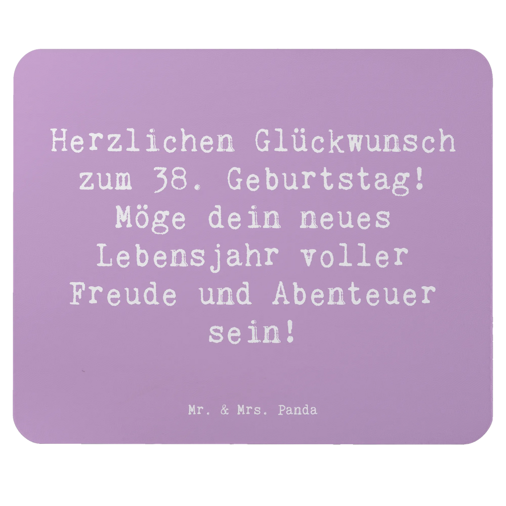 Mouse mat Saying Herzlichen Glückwunsch zum 38. Geburtstag! Möge dein neues Lebensjahr voller Freude und Abenteuer sein! Einzigartiges Mauspad, Designer Mauspad, Computer zubehör, Mauspad, Arbeitszimmer, Mausunterlage, PC Zubehör, Büroausstattung, Mousepad, Mauspad Büro, Geburtstag, Geburtstagsgeschenk, Geschenk