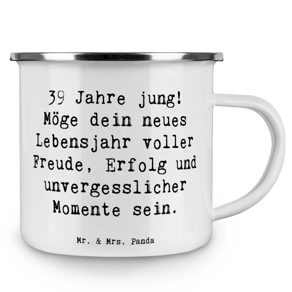 Camping Emaille Tasse Spruch 39. Geburtstag Freude Teebecher, Kaffeetasse, Pott, Reisebecher, Emailletasse, Becher, Emaille Becher, Emaille Tasse, Teetasse, wanderbecher, Campingbecher, becher emaille, Metalltasse, wandertasse, reisetasse, blechbecher, metallbecher, Campingtasse, Trinkbecher, Tasse Emaille, Tasse, Kaffeebecher, Blechtasse, emaillebecher, Geschenk, Geburtstag, Geburtstagsgeschenk