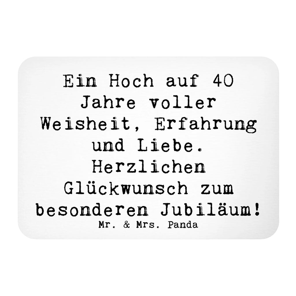 Magnet Saying Ein Hoch auf 40 Jahre voller Weisheit, Erfahrung und Liebe. Herzlichen Glückwunsch zum besonderen Jubiläum! Pinnwandmagnet, Motivmagnete, Dekomagnet, Kühlschrankmagnet, Notiz Magnet, Kühlschrank Dekoration, Souvenir Magnet, Whiteboard Magnet, Geburtstag, Geburtstagsgeschenk, Geschenk