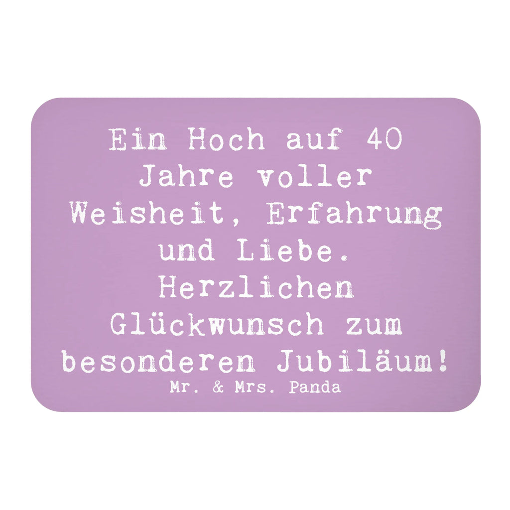 Magnet Saying Ein Hoch auf 40 Jahre voller Weisheit, Erfahrung und Liebe. Herzlichen Glückwunsch zum besonderen Jubiläum! Pinnwandmagnet, Motivmagnete, Dekomagnet, Kühlschrankmagnet, Notiz Magnet, Kühlschrank Dekoration, Souvenir Magnet, Whiteboard Magnet, Geburtstag, Geburtstagsgeschenk, Geschenk
