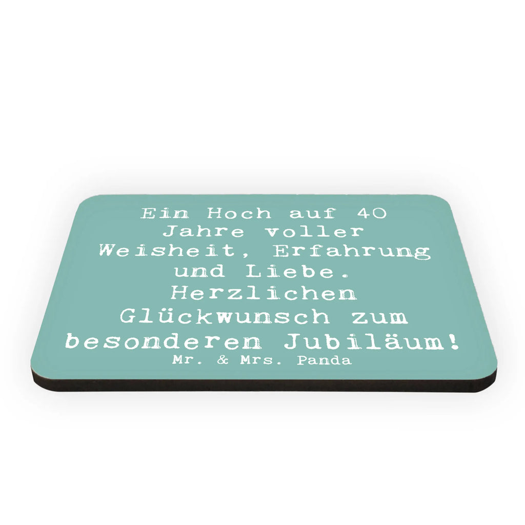 Magnet Saying Ein Hoch auf 40 Jahre voller Weisheit, Erfahrung und Liebe. Herzlichen Glückwunsch zum besonderen Jubiläum! Pinnwandmagnet, Motivmagnete, Dekomagnet, Kühlschrankmagnet, Notiz Magnet, Kühlschrank Dekoration, Souvenir Magnet, Whiteboard Magnet, Geburtstag, Geburtstagsgeschenk, Geschenk