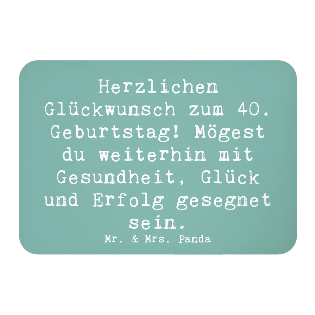 Magnet Saying Herzlichen Glückwunsch zum 40. Geburtstag! Mögest du weiterhin mit Gesundheit, Glück und Erfolg gesegnet sein. Kühlschrankmagnet, Kühlschrank Dekoration, Whiteboard Magnet, Souvenir Magnet, Notiz Magnet, Motivmagnete, Dekomagnet, Pinnwandmagnet, Geburtstag, Geburtstagsgeschenk, Geschenk