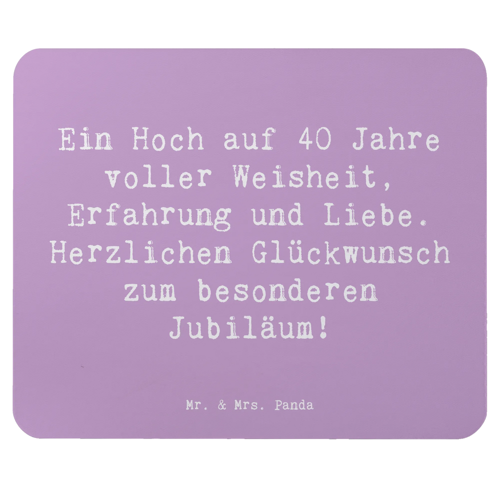 Mouse mat Saying Ein Hoch auf 40 Jahre voller Weisheit, Erfahrung und Liebe. Herzlichen Glückwunsch zum besonderen Jubiläum! Einzigartiges Mauspad, Computer zubehör, Mausunterlage, PC Zubehör, Mousepad, Mauspad, Designer Mauspad, Büroausstattung, Mauspad Büro, Arbeitszimmer, Geburtstag, Geburtstagsgeschenk, Geschenk