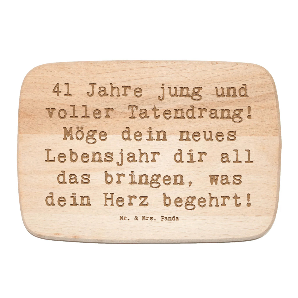 Küchenbrett Spruch 41. Geburtstag Tatendrang Frühstücksbrett, Schneidebrett Holz, Frühstücksbrettchen, Küchenbrett, Holzbrett, Schneidebrett, Geburtstag, Geburtstagsgeschenk, Geschenk