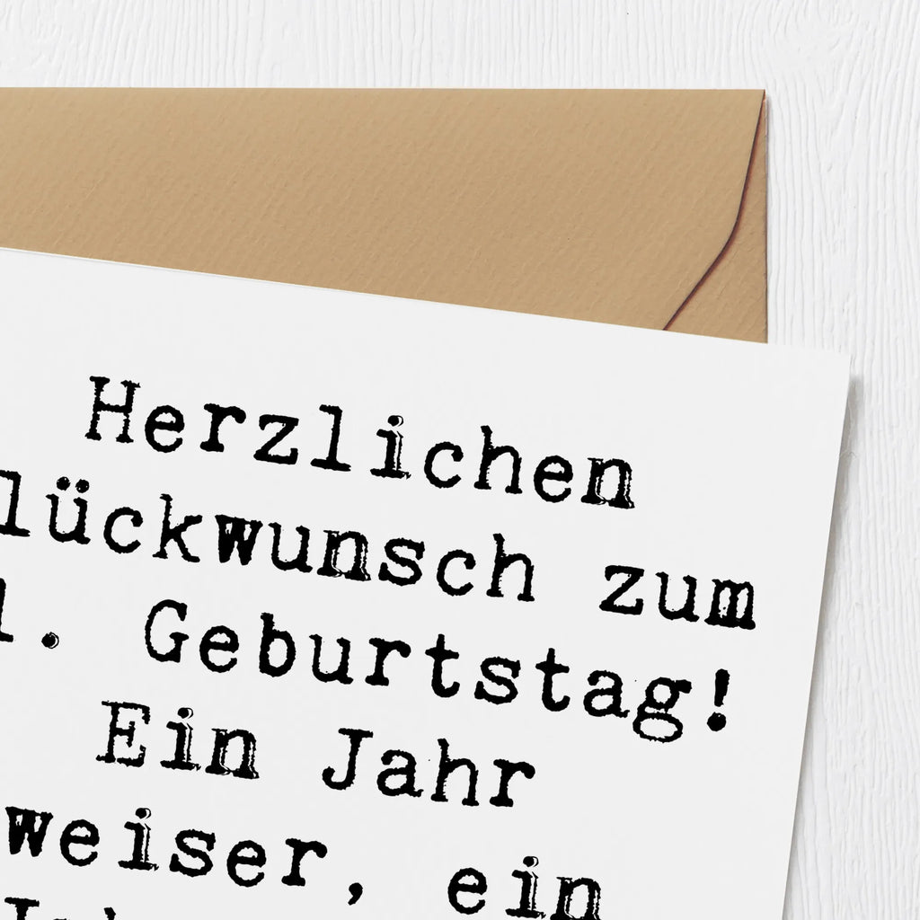Deluxe Karte Spruch 41. Geburtstag Weisheit Klappkarte, Hochzeitskarte, Hochwertige Grußkarte, Glückwunschkarte, Grußkarte, Karte, Geburtstagskarte, Einladungskarte, Hochwertige Klappkarte, Geburtstag, Geburtstagsgeschenk, Geschenk