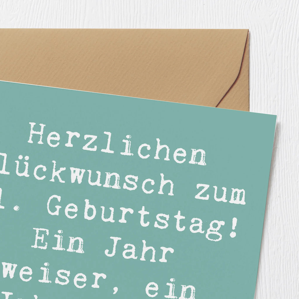 Deluxe Karte Spruch 41. Geburtstag Weisheit Klappkarte, Hochzeitskarte, Hochwertige Grußkarte, Glückwunschkarte, Grußkarte, Karte, Geburtstagskarte, Einladungskarte, Hochwertige Klappkarte, Geburtstag, Geburtstagsgeschenk, Geschenk