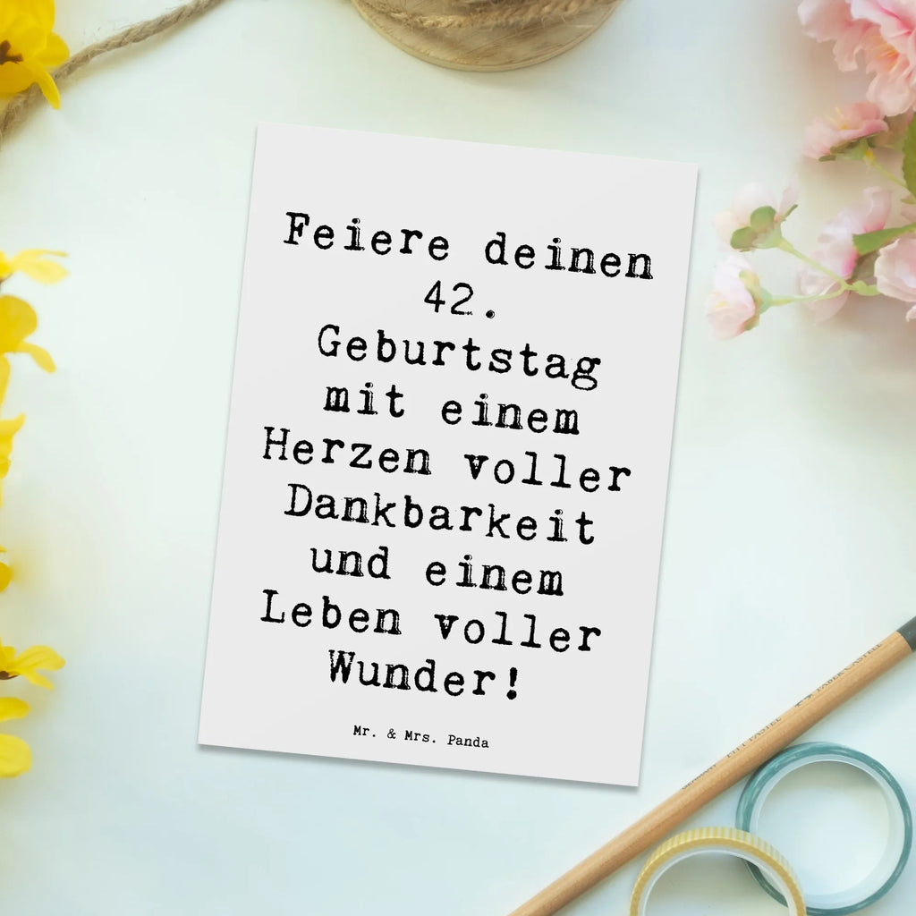 Postkarte Spruch 42. Geburtstag Wunder Ansichtskarten, Geburtstagskarte, Einladung, Einladungskarte, Ansichtskarte, Dankeskarte, Grußkarte, Geschenkkarte, Postkarte, Karte, Einladung Geburtstag, Einladungskarten Geburtstag, Geburtstag, Geburtstagsgeschenk, Geschenk