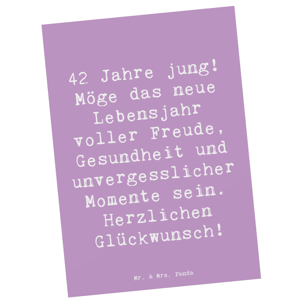 Postkarte Spruch 42. Geburtstag Freude Geburtstagskarte, Ansichtskarten, Dankeskarte, Postkarte, Einladung, Einladungskarte, Grußkarte, Geschenkkarte, Karte, Einladungskarten Geburtstag, Ansichtskarte, Einladung Geburtstag, Geburtstag, Geburtstagsgeschenk, Geschenk