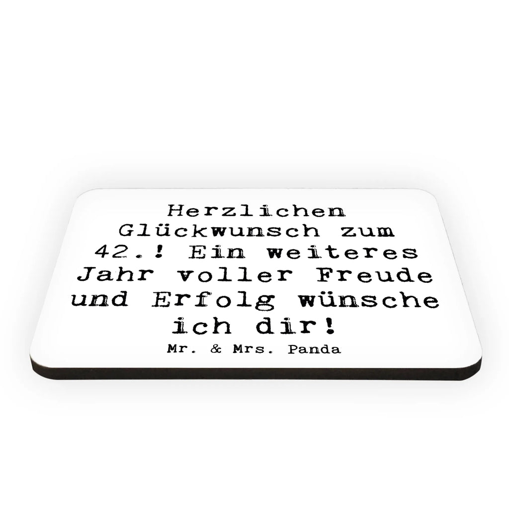 Magnet Saying Herzlichen Glückwunsch zum 42.! Ein weiteres Jahr voller Freude und Erfolg wünsche ich dir! Notiz Magnet, Souvenir Magnet, Whiteboard Magnet, Dekomagnet, Kühlschrank Dekoration, Motivmagnete, Pinnwandmagnet, Kühlschrankmagnet, Geburtstag, Geburtstagsgeschenk, Geschenk