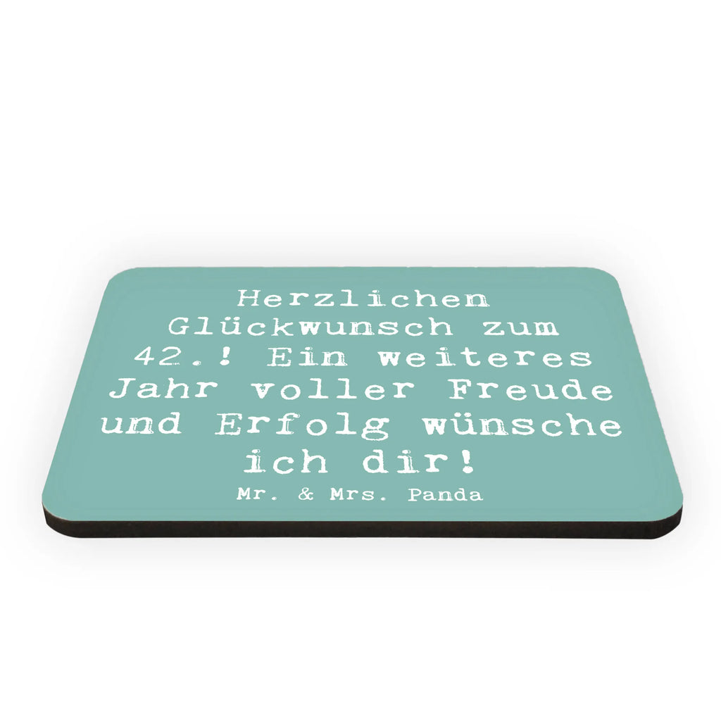 Magnet Saying Herzlichen Glückwunsch zum 42.! Ein weiteres Jahr voller Freude und Erfolg wünsche ich dir! Notiz Magnet, Souvenir Magnet, Whiteboard Magnet, Dekomagnet, Kühlschrank Dekoration, Motivmagnete, Pinnwandmagnet, Kühlschrankmagnet, Geburtstag, Geburtstagsgeschenk, Geschenk