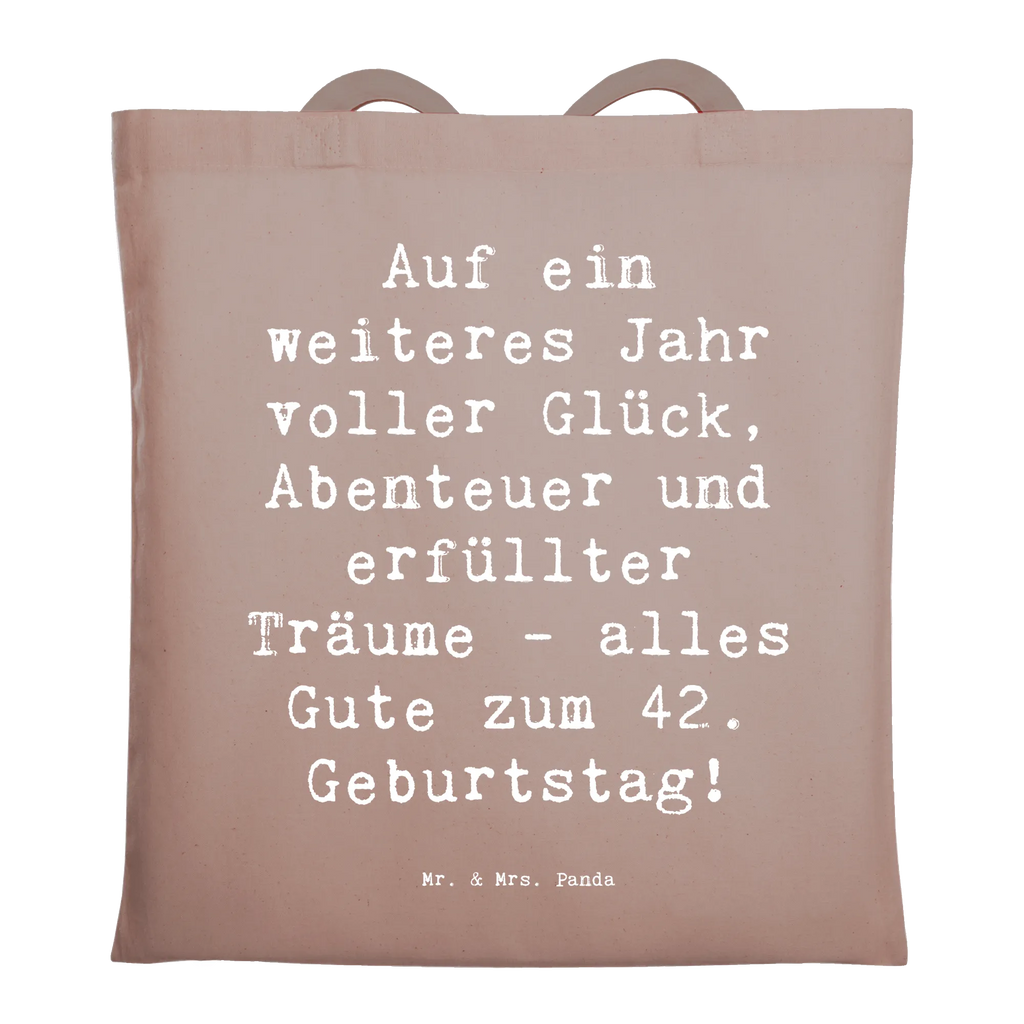 Tragetasche Spruch 42. Geburtstag Beuteltasche, Beutel, Einkaufstasche, Jutebeutel, Stoffbeutel, Tasche, Shopper, Umhängetasche, Strandtasche, Schultertasche, Stofftasche, Tragetasche, Badetasche, Jutetasche, Einkaufstüte, Laptoptasche, Geburtstag, Geburtstagsgeschenk, Geschenk