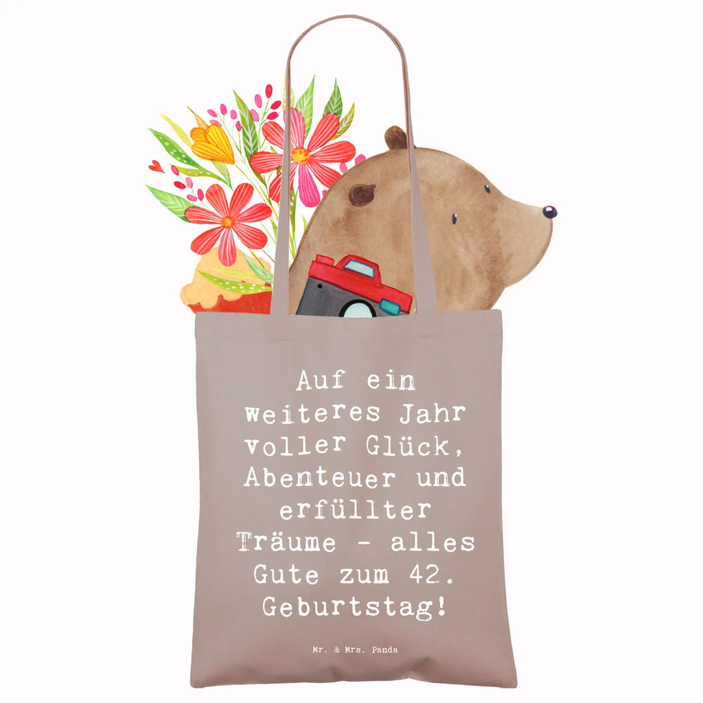Tragetasche Spruch 42. Geburtstag Beuteltasche, Beutel, Einkaufstasche, Jutebeutel, Stoffbeutel, Tasche, Shopper, Umhängetasche, Strandtasche, Schultertasche, Stofftasche, Tragetasche, Badetasche, Jutetasche, Einkaufstüte, Laptoptasche, Geburtstag, Geburtstagsgeschenk, Geschenk