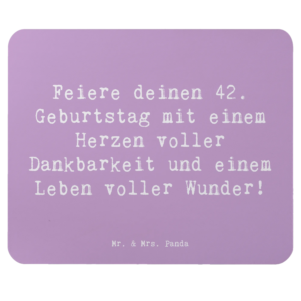 Mouse mat Saying Feiere deinen 42. Geburtstag mit einem Herzen voller Dankbarkeit und einem Leben voller Wunder! Arbeitszimmer, Einzigartiges Mauspad, Mausunterlage, Computer zubehör, Mauspad, Designer Mauspad, PC Zubehör, Mauspad Büro, Mousepad, Büroausstattung, Geburtstag, Geburtstagsgeschenk, Geschenk
