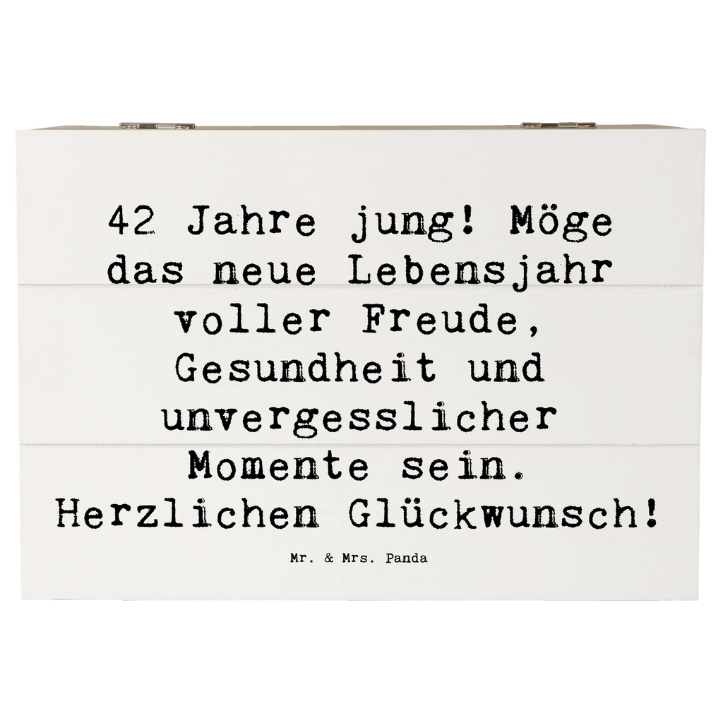 Holzkiste Spruch 42. Geburtstag Freude Dekokiste, Schatzkiste, Erinnerungskiste, Aufbewahrungsbox, XXL, Truhe, Holzkiste, Erinnerungsbox, Kiste, Schatulle, Geschenkdose, Geschenkbox, Geburtstag, Geburtstagsgeschenk, Geschenk