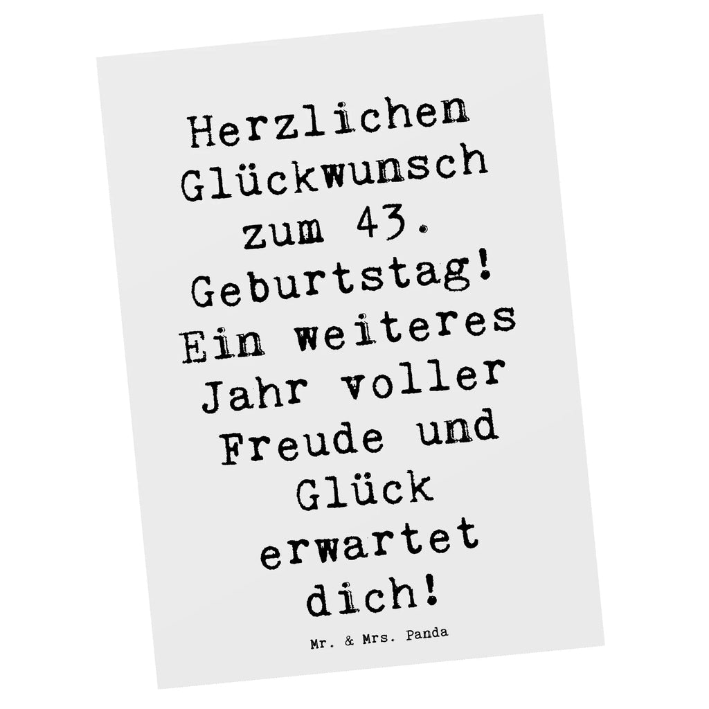 Postkarte Spruch 43. Geburtstag Freude Geburtstagskarte, Einladungskarte, Karte, Postkarte, Dankeskarte, Ansichtskarten, Geschenkkarte, Einladung Geburtstag, Einladung, Einladungskarten Geburtstag, Grußkarte, Ansichtskarte, Geburtstag, Geburtstagsgeschenk, Geschenk
