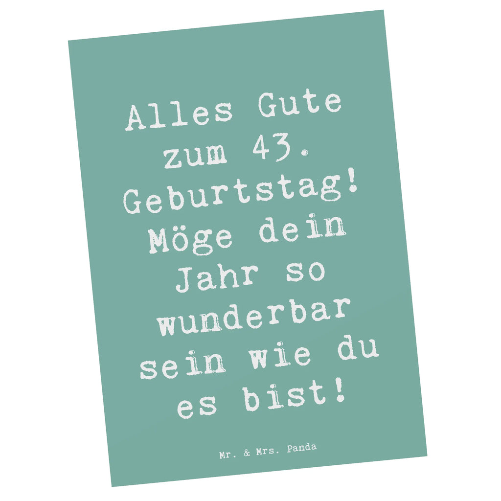 Postkarte Spruch 43. Geburtstag Grußkarte, Einladungskarten Geburtstag, Einladungskarte, Einladung Geburtstag, Postkarte, Dankeskarte, Ansichtskarten, Einladung, Karte, Ansichtskarte, Geschenkkarte, Geburtstagskarte, Geburtstag, Geburtstagsgeschenk, Geschenk