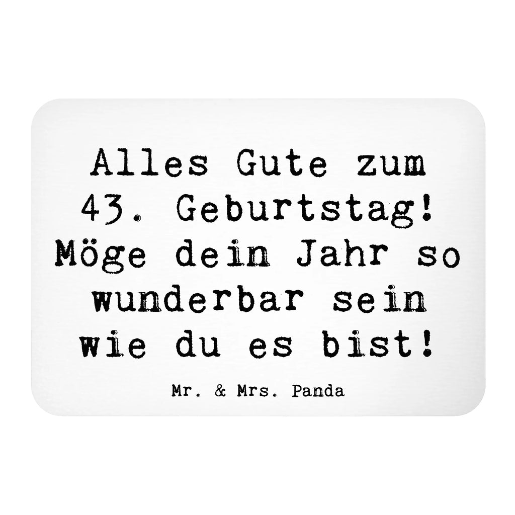 Magnet Saying Alles Gute zum 43. Geburtstag! Möge dein Jahr so wunderbar sein wie du es bist! Kühlschrank Dekoration, Notiz Magnet, Whiteboard Magnet, Souvenir Magnet, Dekomagnet, Motivmagnete, Kühlschrankmagnet, Pinnwandmagnet, Geburtstag, Geburtstagsgeschenk, Geschenk