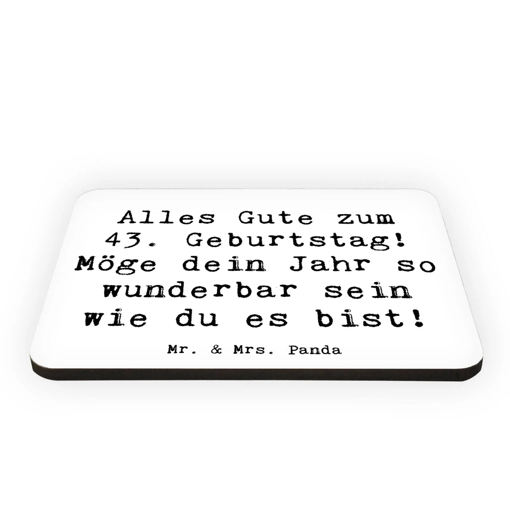 Magnet Saying Alles Gute zum 43. Geburtstag! Möge dein Jahr so wunderbar sein wie du es bist! Kühlschrank Dekoration, Notiz Magnet, Whiteboard Magnet, Souvenir Magnet, Dekomagnet, Motivmagnete, Kühlschrankmagnet, Pinnwandmagnet, Geburtstag, Geburtstagsgeschenk, Geschenk
