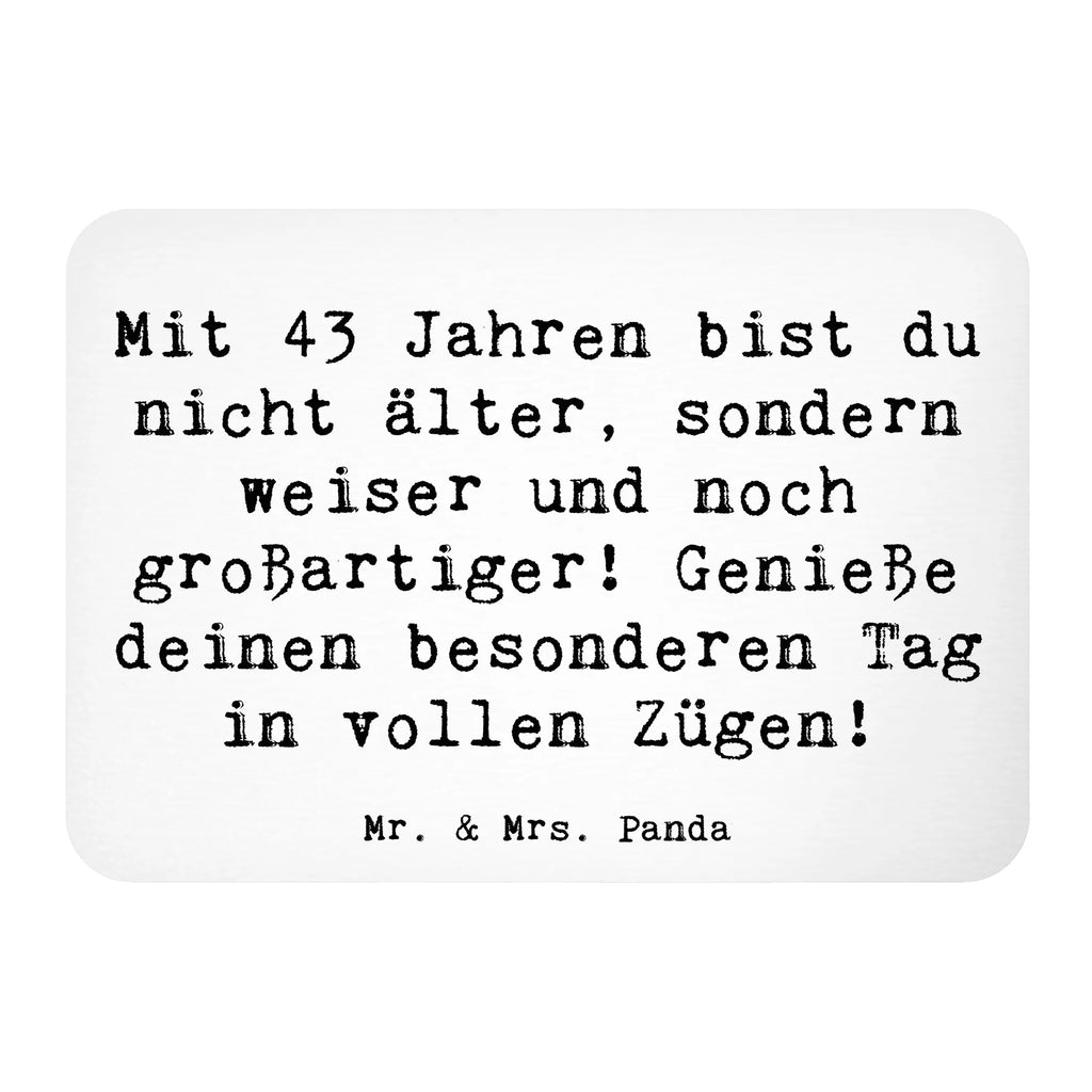 Magnet Spruch 43. Geburtstag Weisheit Motivmagnete, Kühlschrankmagnet, Notiz Magnet, Kühlschrank Dekoration, Pinnwandmagnet, Whiteboard Magnet, Dekomagnet, Souvenir Magnet, Geburtstag, Geburtstagsgeschenk, Geschenk