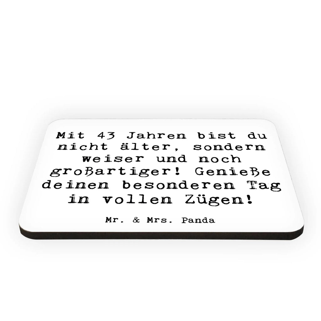 Magnet Spruch 43. Geburtstag Weisheit Motivmagnete, Kühlschrankmagnet, Notiz Magnet, Kühlschrank Dekoration, Pinnwandmagnet, Whiteboard Magnet, Dekomagnet, Souvenir Magnet, Geburtstag, Geburtstagsgeschenk, Geschenk