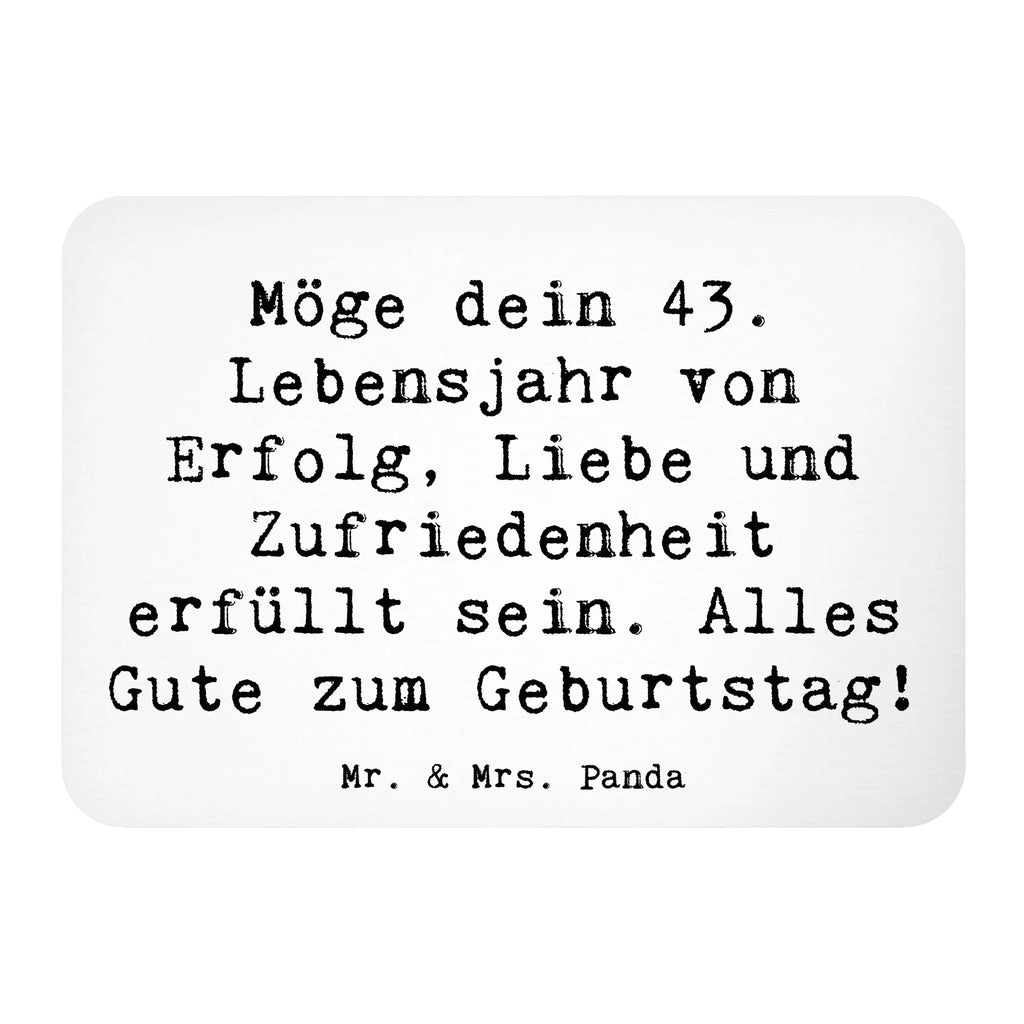 Magnet Saying Möge dein 43. Lebensjahr von Erfolg, Liebe und Zufriedenheit erfüllt sein. Alles Gute zum Geburtstag! Dekomagnet, Whiteboard Magnet, Pinnwandmagnet, Kühlschrankmagnet, Souvenir Magnet, Motivmagnete, Kühlschrank Dekoration, Notiz Magnet, Geburtstag, Geburtstagsgeschenk, Geschenk