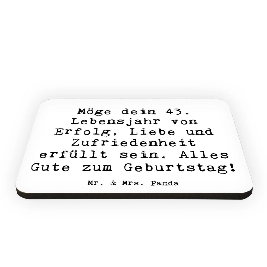 Magnet Saying Möge dein 43. Lebensjahr von Erfolg, Liebe und Zufriedenheit erfüllt sein. Alles Gute zum Geburtstag! Dekomagnet, Whiteboard Magnet, Pinnwandmagnet, Kühlschrankmagnet, Souvenir Magnet, Motivmagnete, Kühlschrank Dekoration, Notiz Magnet, Geburtstag, Geburtstagsgeschenk, Geschenk