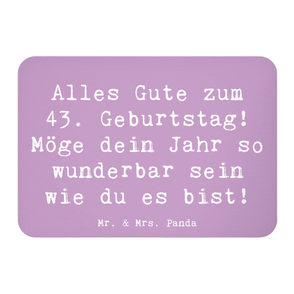 Magnet Saying Alles Gute zum 43. Geburtstag! Möge dein Jahr so wunderbar sein wie du es bist! Kühlschrank Dekoration, Notiz Magnet, Whiteboard Magnet, Souvenir Magnet, Dekomagnet, Motivmagnete, Kühlschrankmagnet, Pinnwandmagnet, Geburtstag, Geburtstagsgeschenk, Geschenk