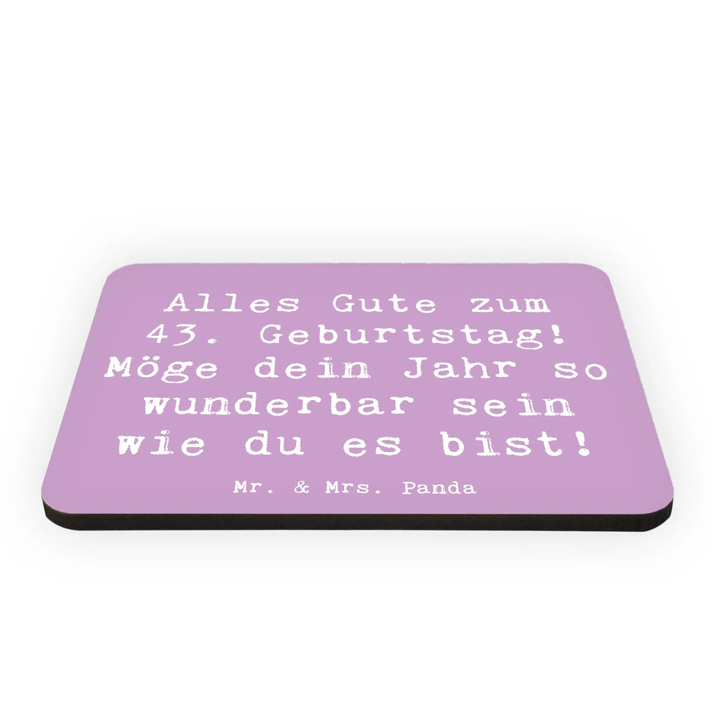 Magnet Saying Alles Gute zum 43. Geburtstag! Möge dein Jahr so wunderbar sein wie du es bist! Kühlschrank Dekoration, Notiz Magnet, Whiteboard Magnet, Souvenir Magnet, Dekomagnet, Motivmagnete, Kühlschrankmagnet, Pinnwandmagnet, Geburtstag, Geburtstagsgeschenk, Geschenk