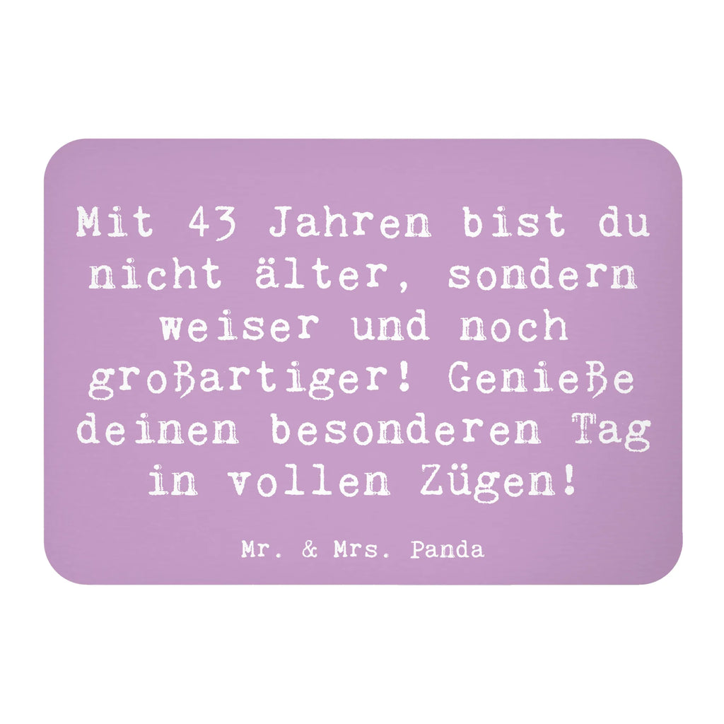 Magnet Spruch 43. Geburtstag Weisheit Motivmagnete, Kühlschrankmagnet, Notiz Magnet, Kühlschrank Dekoration, Pinnwandmagnet, Whiteboard Magnet, Dekomagnet, Souvenir Magnet, Geburtstag, Geburtstagsgeschenk, Geschenk