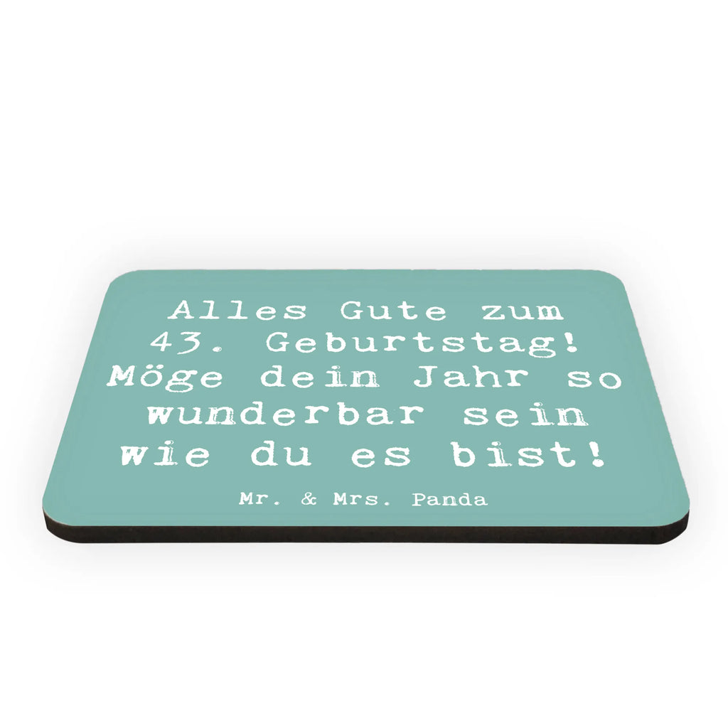 Magnet Saying Alles Gute zum 43. Geburtstag! Möge dein Jahr so wunderbar sein wie du es bist! Kühlschrank Dekoration, Notiz Magnet, Whiteboard Magnet, Souvenir Magnet, Dekomagnet, Motivmagnete, Kühlschrankmagnet, Pinnwandmagnet, Geburtstag, Geburtstagsgeschenk, Geschenk