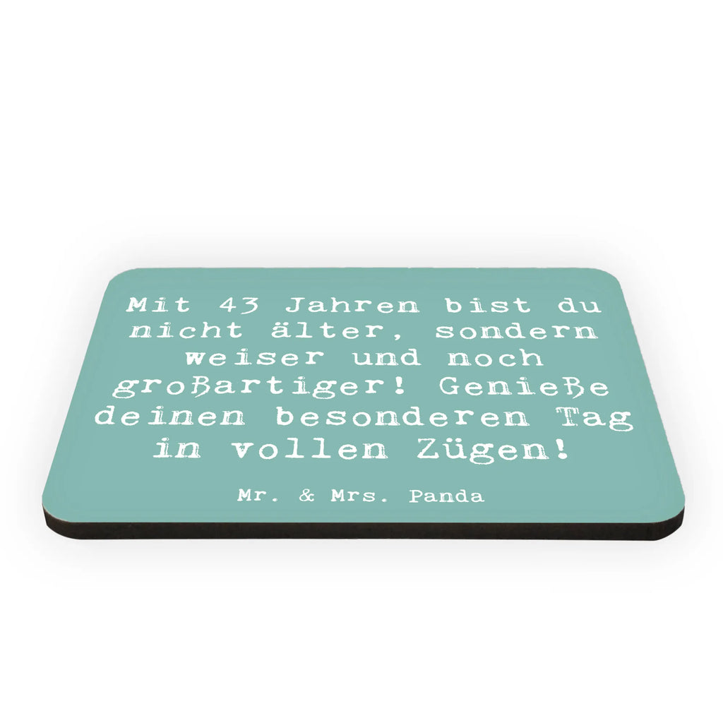 Magnet Spruch 43. Geburtstag Weisheit Motivmagnete, Kühlschrankmagnet, Notiz Magnet, Kühlschrank Dekoration, Pinnwandmagnet, Whiteboard Magnet, Dekomagnet, Souvenir Magnet, Geburtstag, Geburtstagsgeschenk, Geschenk